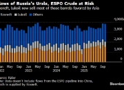美国对俄罗斯两大石油巨头的制裁生效 数千万桶俄油面临滞留海上风险