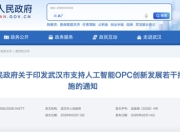 利好来了！事关人工智能，武汉最新发文